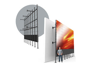 Ground Supported Video Wall Frames