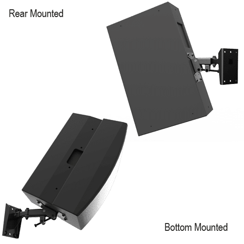 thumbnail image 2 of 2pcs Speakers Wall Mount Floating Rack For Heavy Duty Center 2 of 11