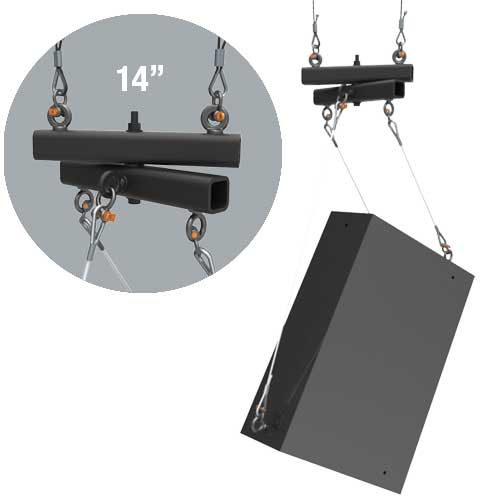 SB-14 14″ Speaker & Line Array Rigging Swivel Beam