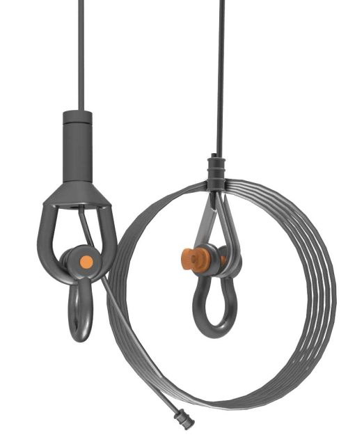 CC-096 Adjustable Safety Cable Black