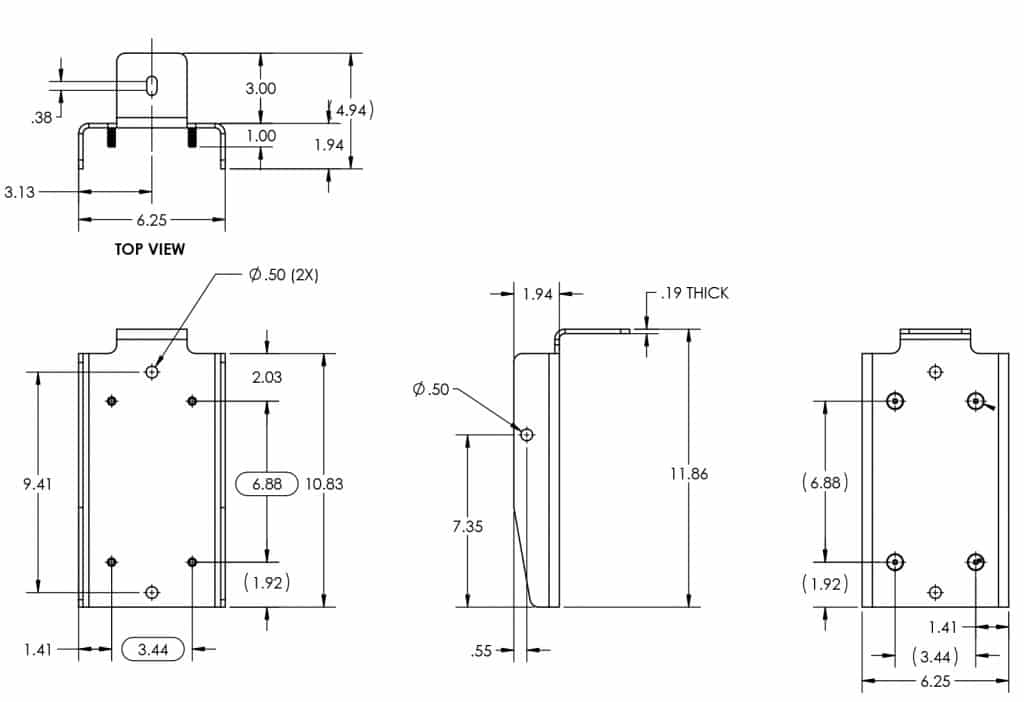 Mm-120-5102-ap Qsc Sr5102 Adapter Plate 