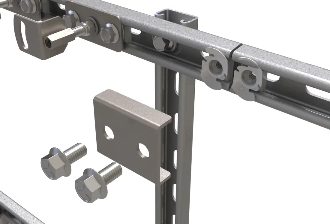 End-to-end joiner bracket installation